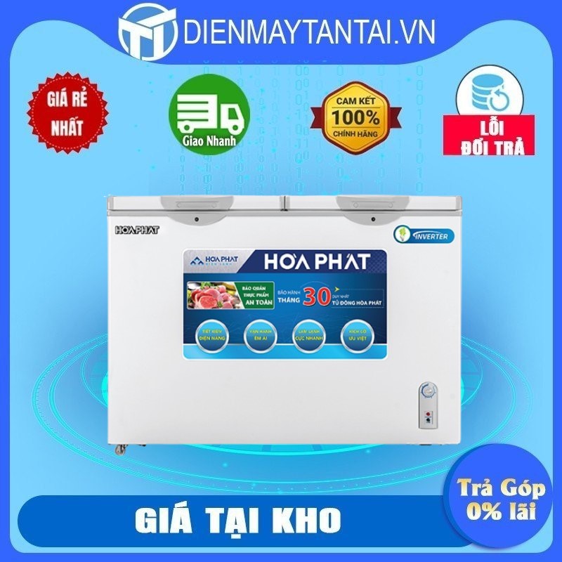 TỦ ĐÔNG MÁT INVERTER HÒA PHÁT 245 LÍT HCFI-606S2Đ2 ĐỒNG (R600A) (HÀNG CHÍNH HÃNG) (CHỈ GIAO HCM)