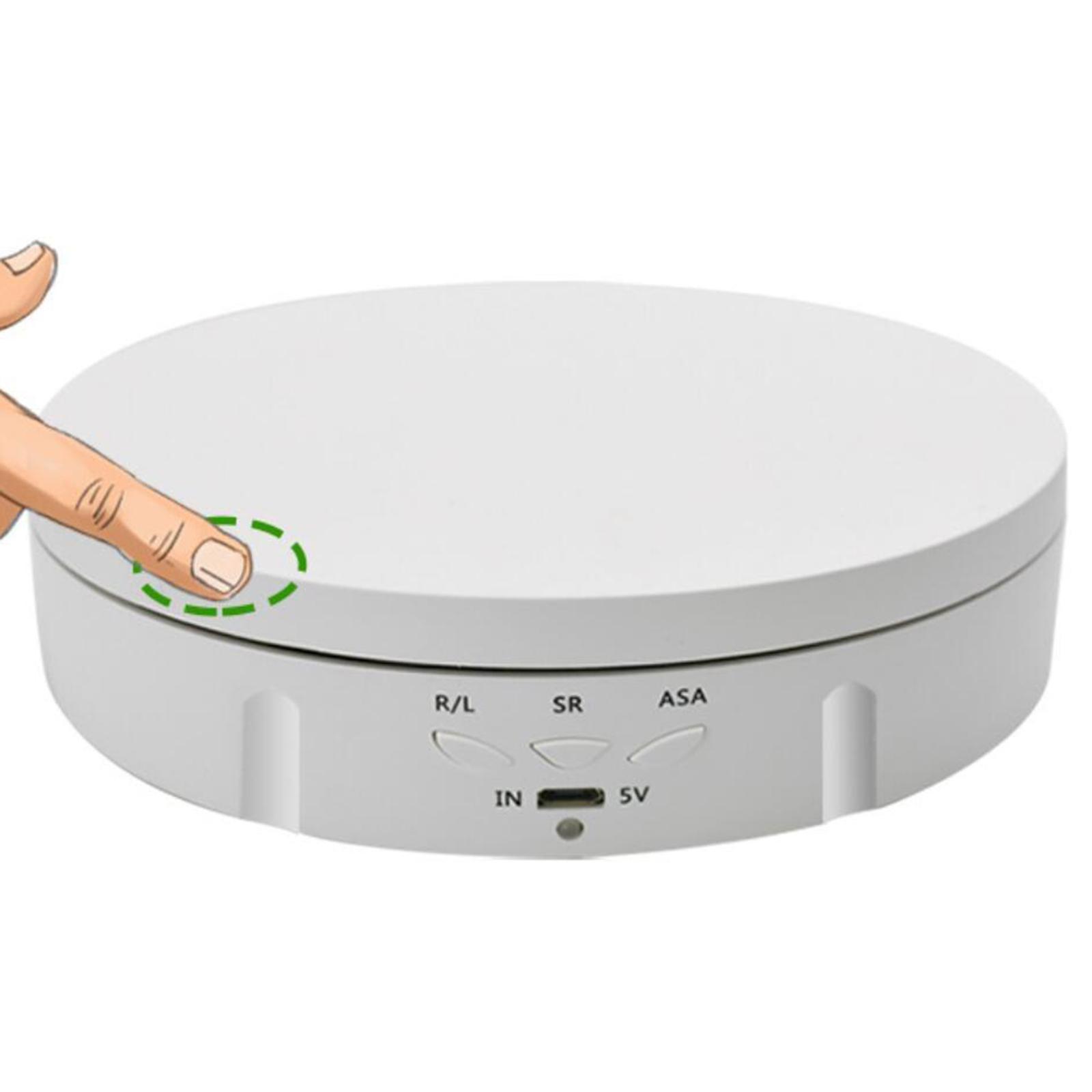 Rotating Display Stand Turntable Toys Cell Phone Holder White