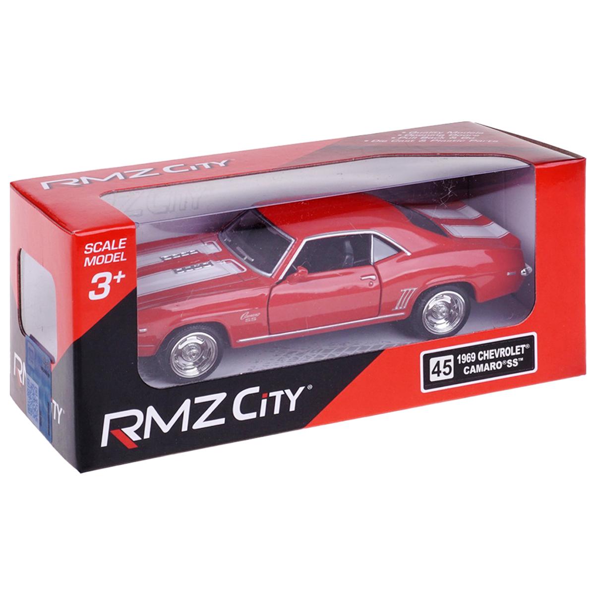 Đồ Chơi Mô Hình Siêu Xe Đua - Chevrolet Camaro SS 1969 Chạy Trớn - RMZ City 554026 - Màu Đỏ
