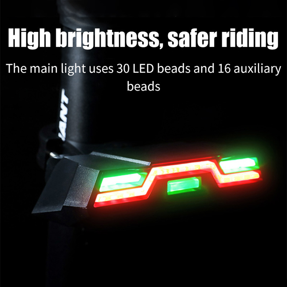 Đèn hậu xe đạp siêu sáng với LED 85LM, bằng chất liệu ABS không thấm nước, sạc USB