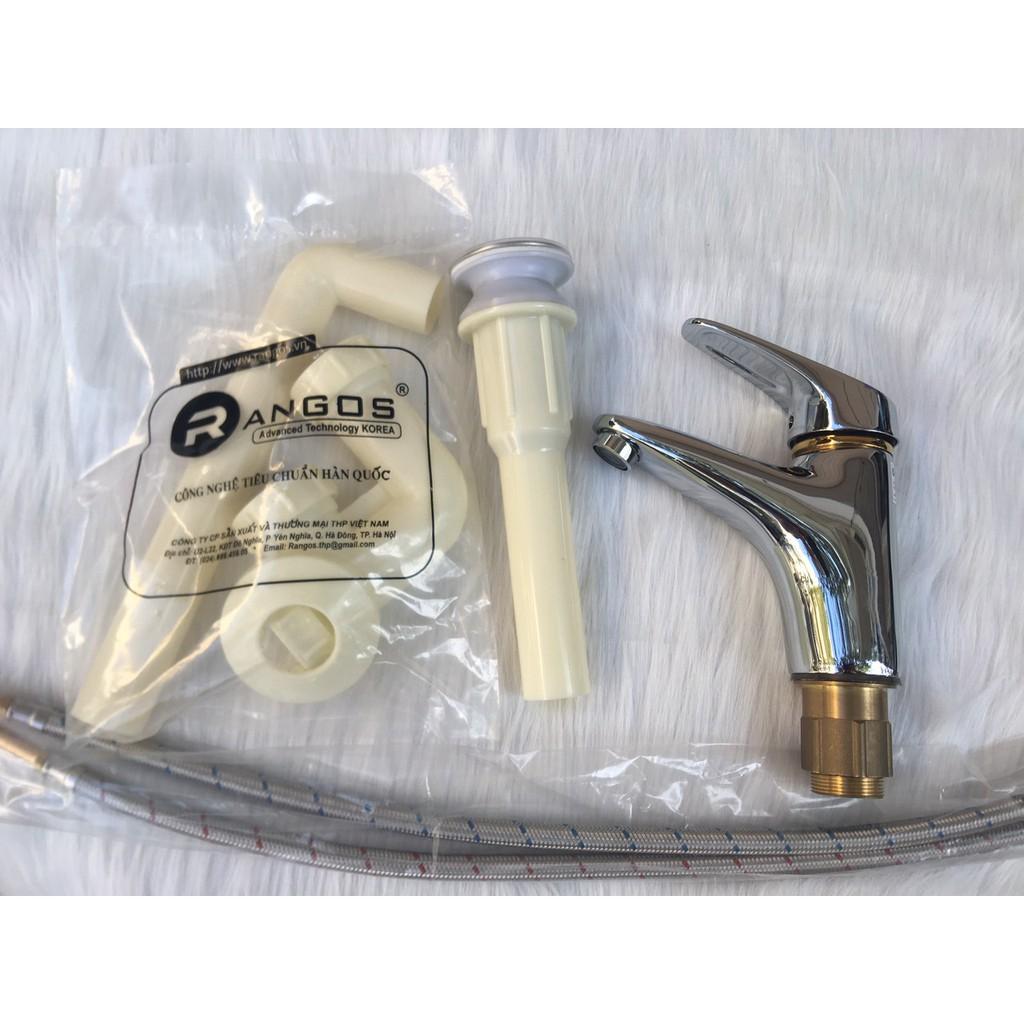Vòi chậu lavabo, vòi chậu rửa mặt 1 lỗ Rangos RG-01V1