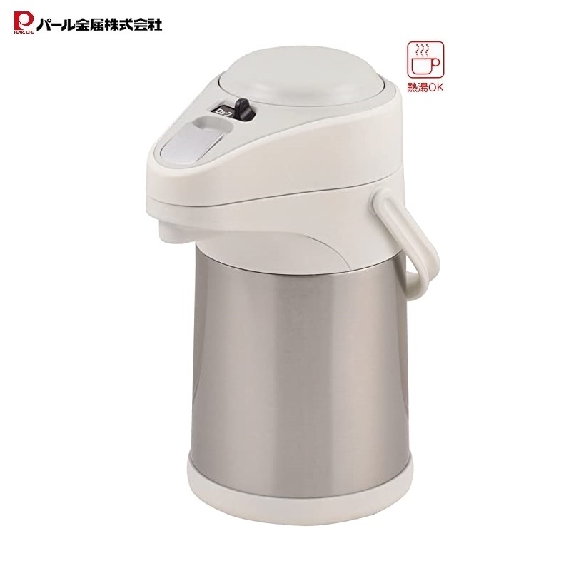 Phích giữ nhiệt Pearl Metal Air Pot  2.5L có quai xách - Nội địa Nhật Bản