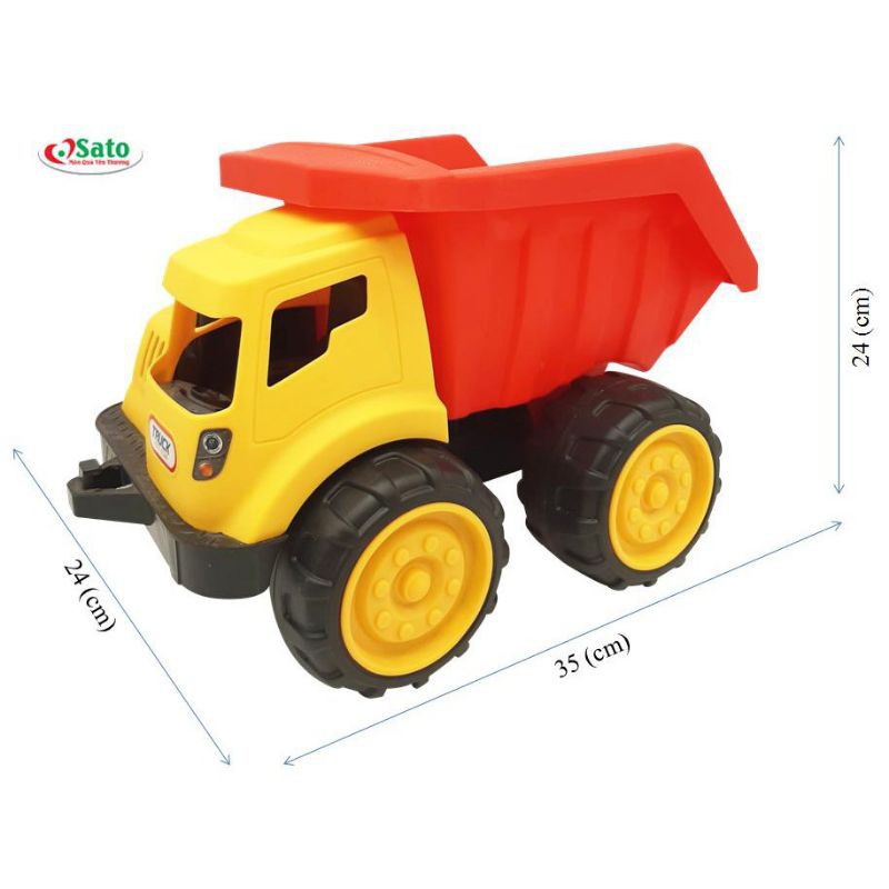 Xe Công Trình Chở Nhiên Liệu Size Đại Bằng Nhựa Cao Cấp Cho Bé