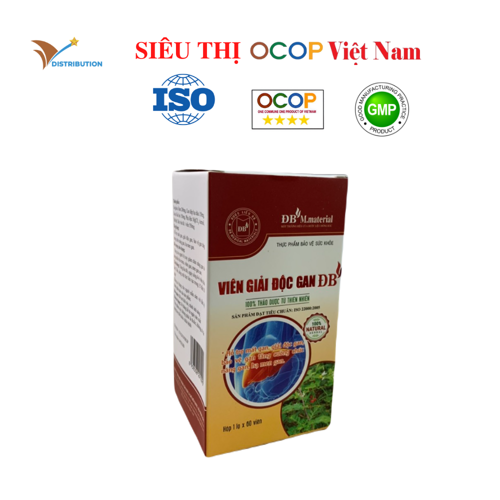 Viên thảo dược bổ gan, giải độc gan ĐB - Hộp 40g