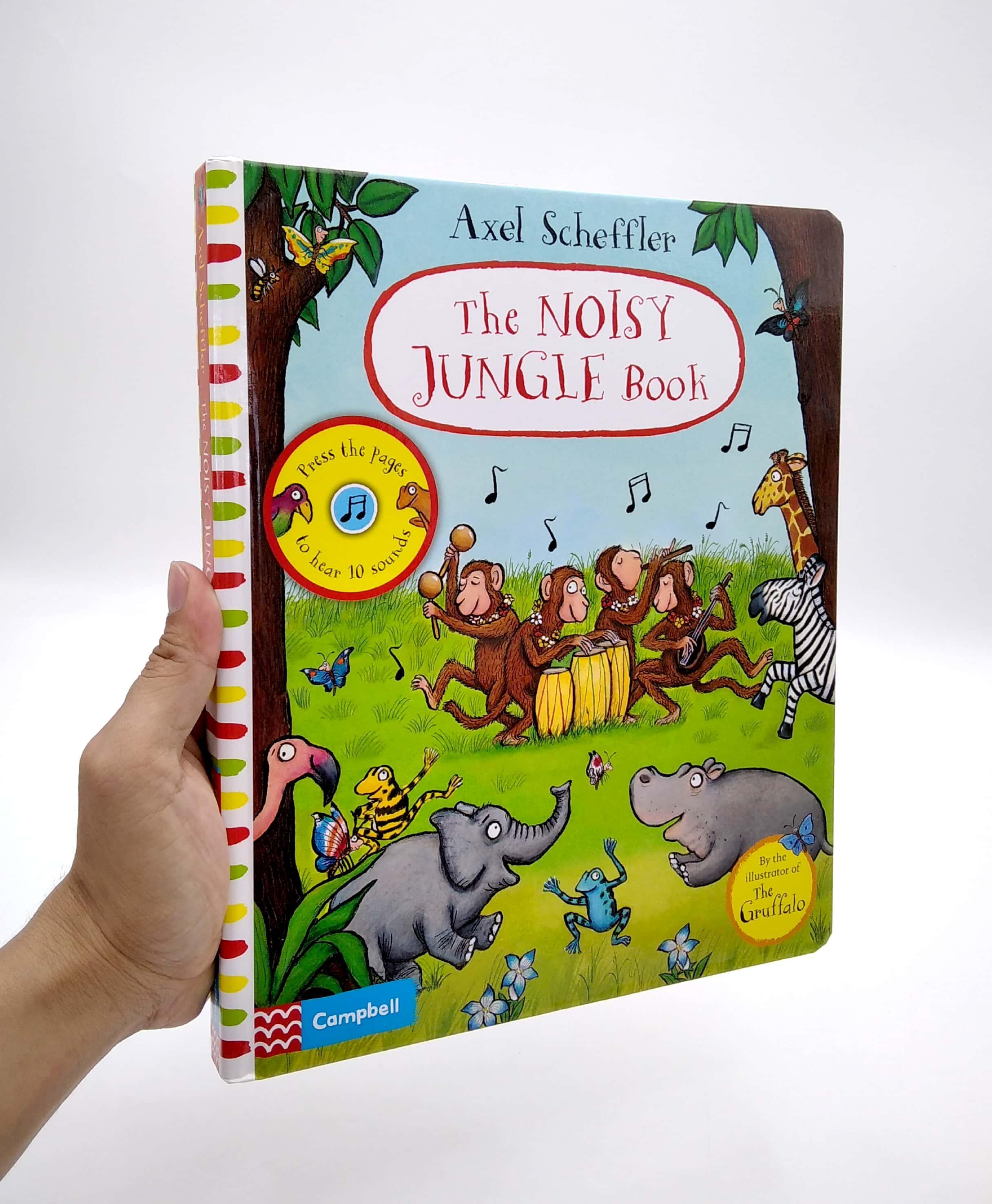 Hình ảnh The Noisy Jungle Book : A press-the-page sound book