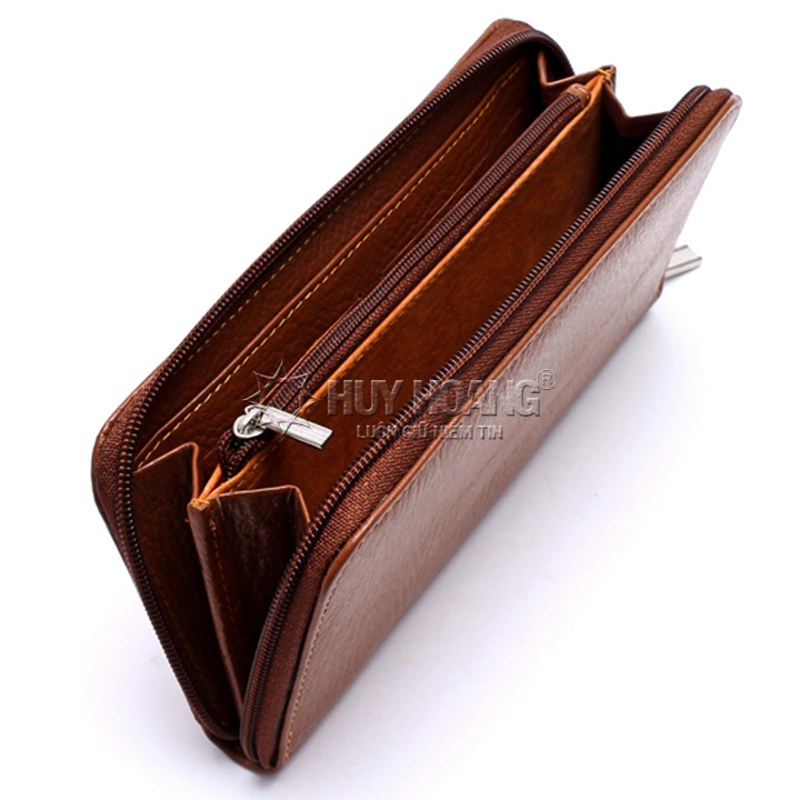 Bóp nữ Huy Hoàng cao cấp 1 khóa màu da, đen, nâu, đỏ HT3141-42-43-44