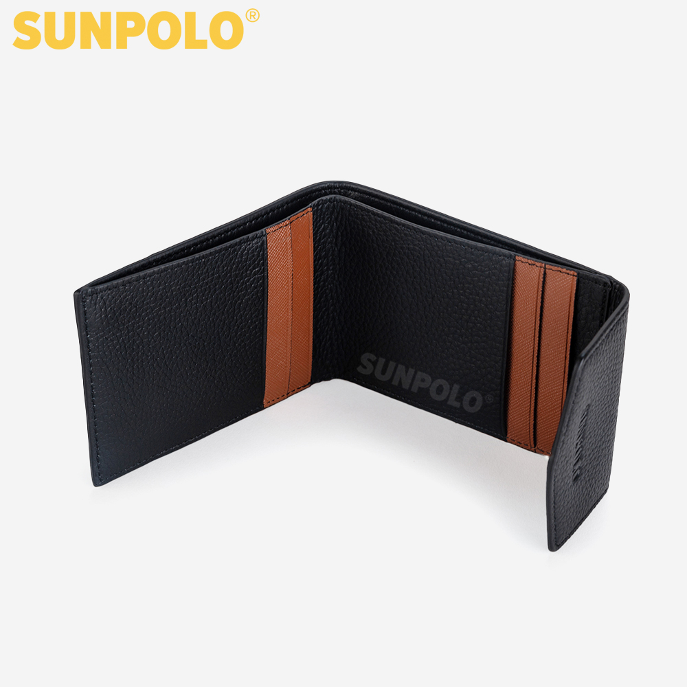 Ví Nam, Bóp Nam Da Bò SUNPOLO WSCT54