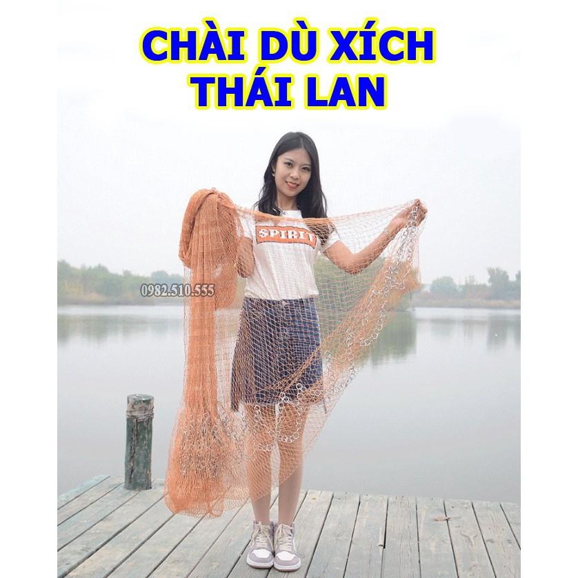Chài Dù Chân Xích Bung 8m Nặng 5kg - Cao Cấp A Cường