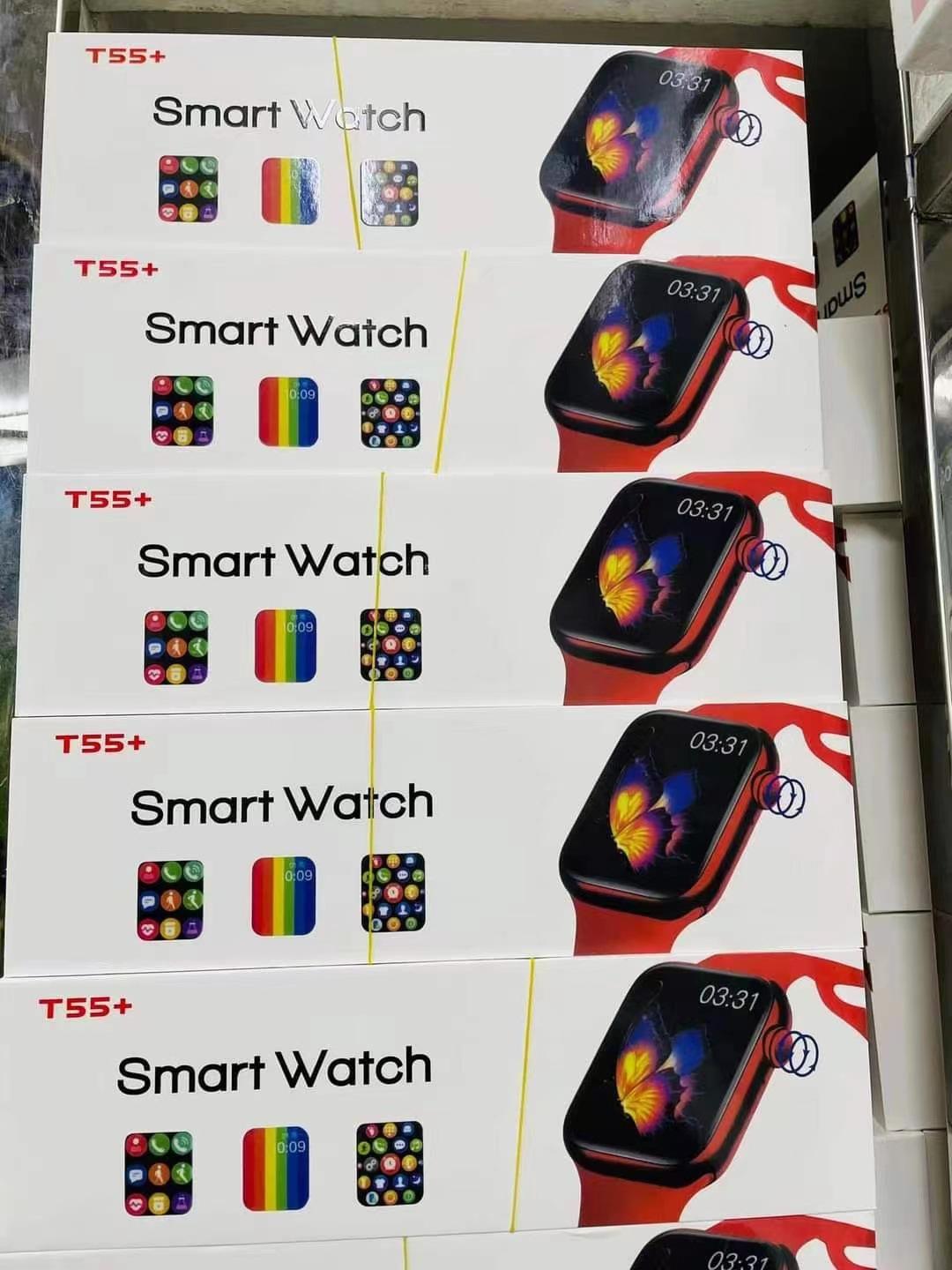 Đặc Biệt T55 + Vòng Tay Thông Minh Đồng Hồ Bluetooth Thông Tin Nhắc Nhở Tập Thể Dục Nhịp Tim Huyết Áp Giám Sát Giấc Ngủ Cuộc Gọi Đo Quãng Đường Đi