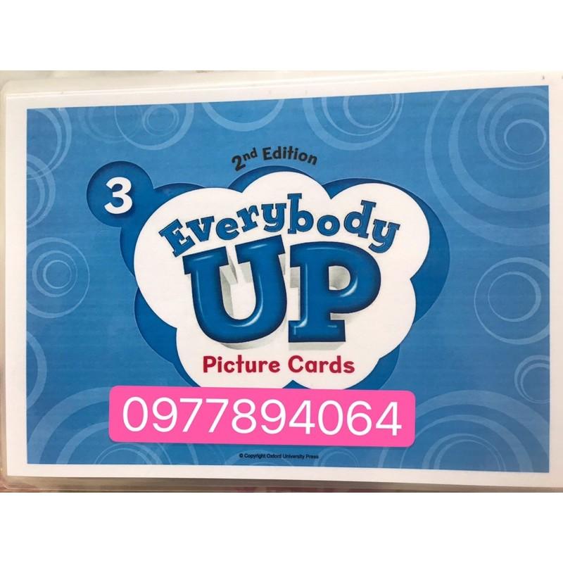 Thẻ Flashcards Tiếng Anh Everybody up 3 ép plastics bền đẹp