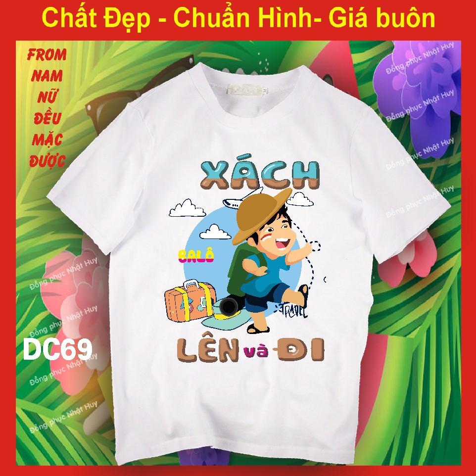 áo nhóm đi chơi DC69, du lịch biển, phông, thun, chất đẹpMÃI BÊN NHAU BẠN NHỚ, XÁCH BALÔ LÊN VÀ ĐI