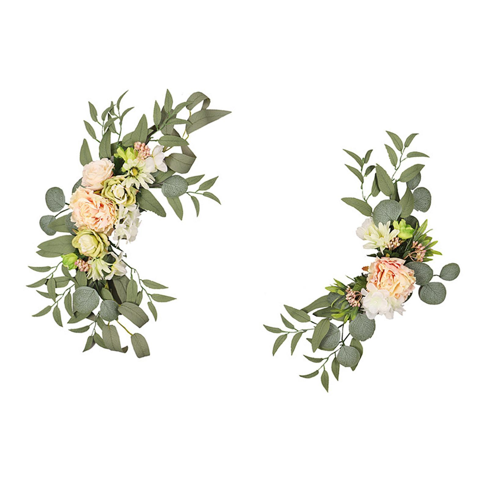 2Pcs Wedding Arch Decorations Flowers Backdrop for Wedding Ceremony