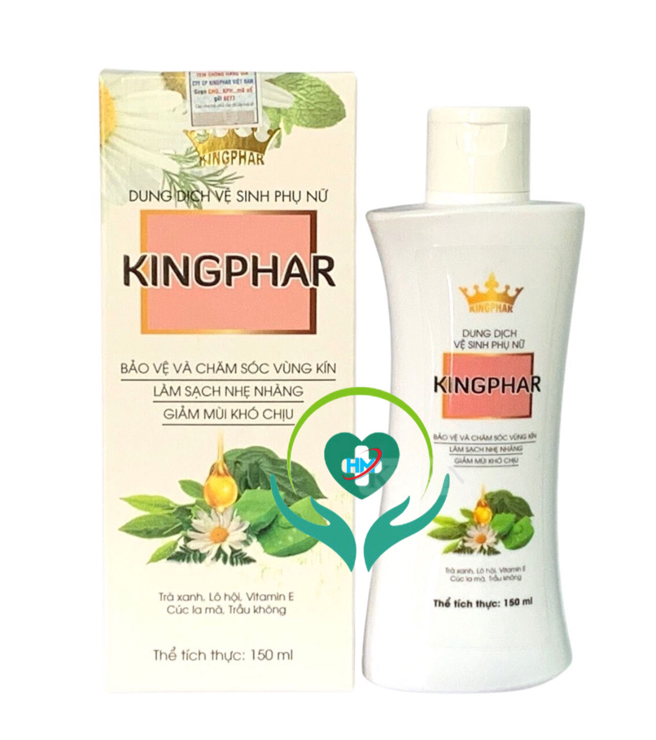 Dung dịch vệ sinh phụ nữ Kingphar , chai 150ml