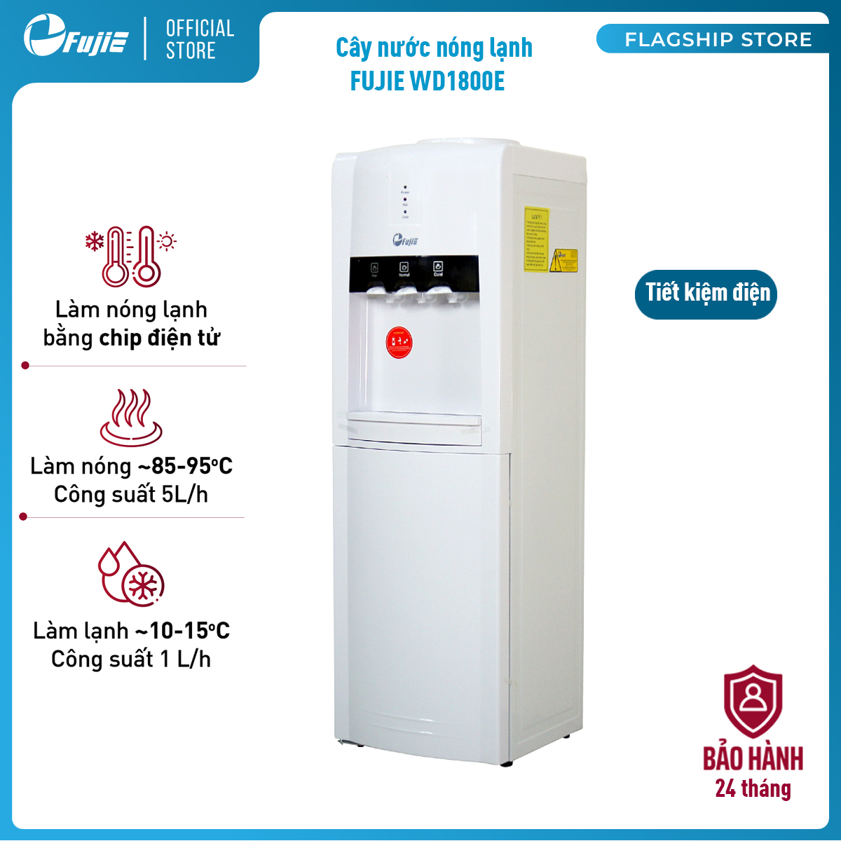 Cây nước nóng lạnh FujiE WD1800E - Hàng chính hãng