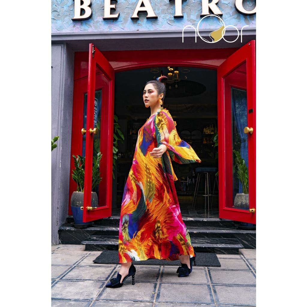 Váy tay bồng rực rỡ Le Paon - NV522