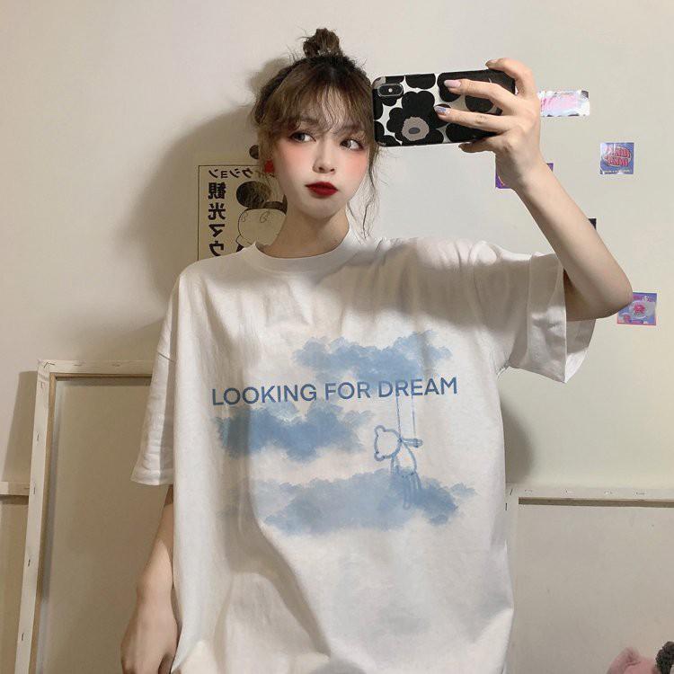 Áo phông LOOKING FOR DREAM tay lỡ