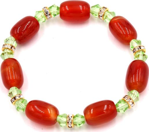 Chuỗi tay đá thạch anh đỏ FSOX13