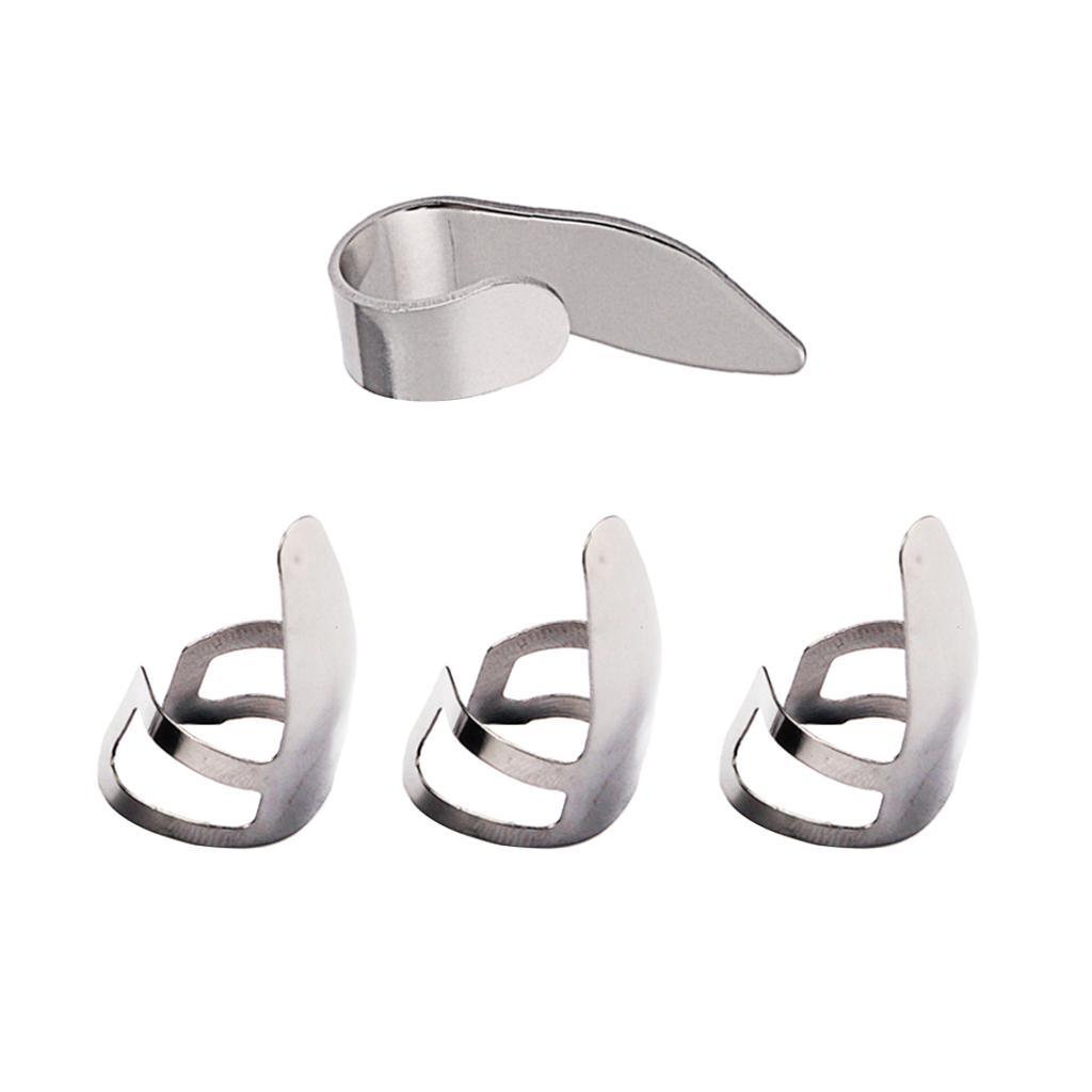 3 Finger Picks + 1 Thumb Pick Plectrum for Guitar Bass Banjo Parts