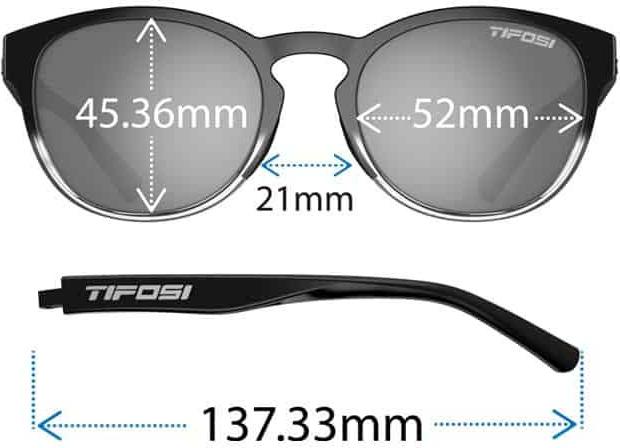 Kính mát thể thao Unisex Tifosi Svago - Gọng Onyx Fade, Tròng Smoke
