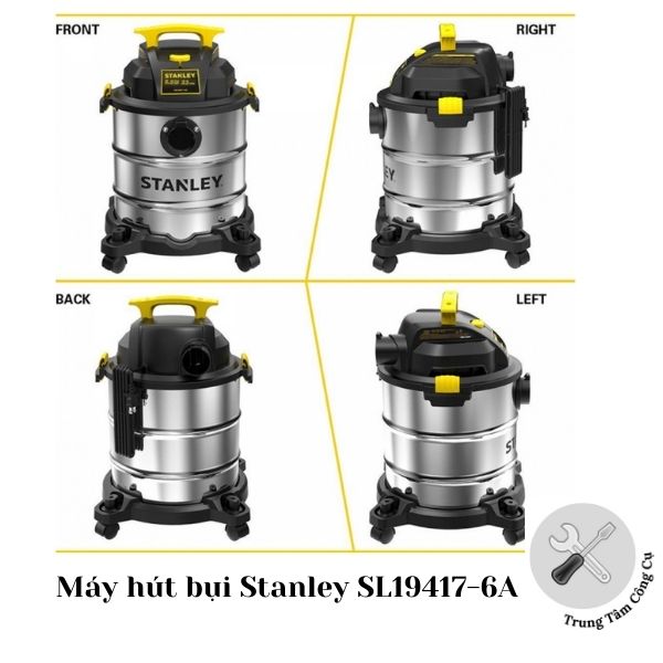 Máy hút bụi Công nghiệp 3 chức năng Stanley SL19417-6A dung tích 23L, công suất tối đa 4000W (5.5HP)-Hàng chính hãng