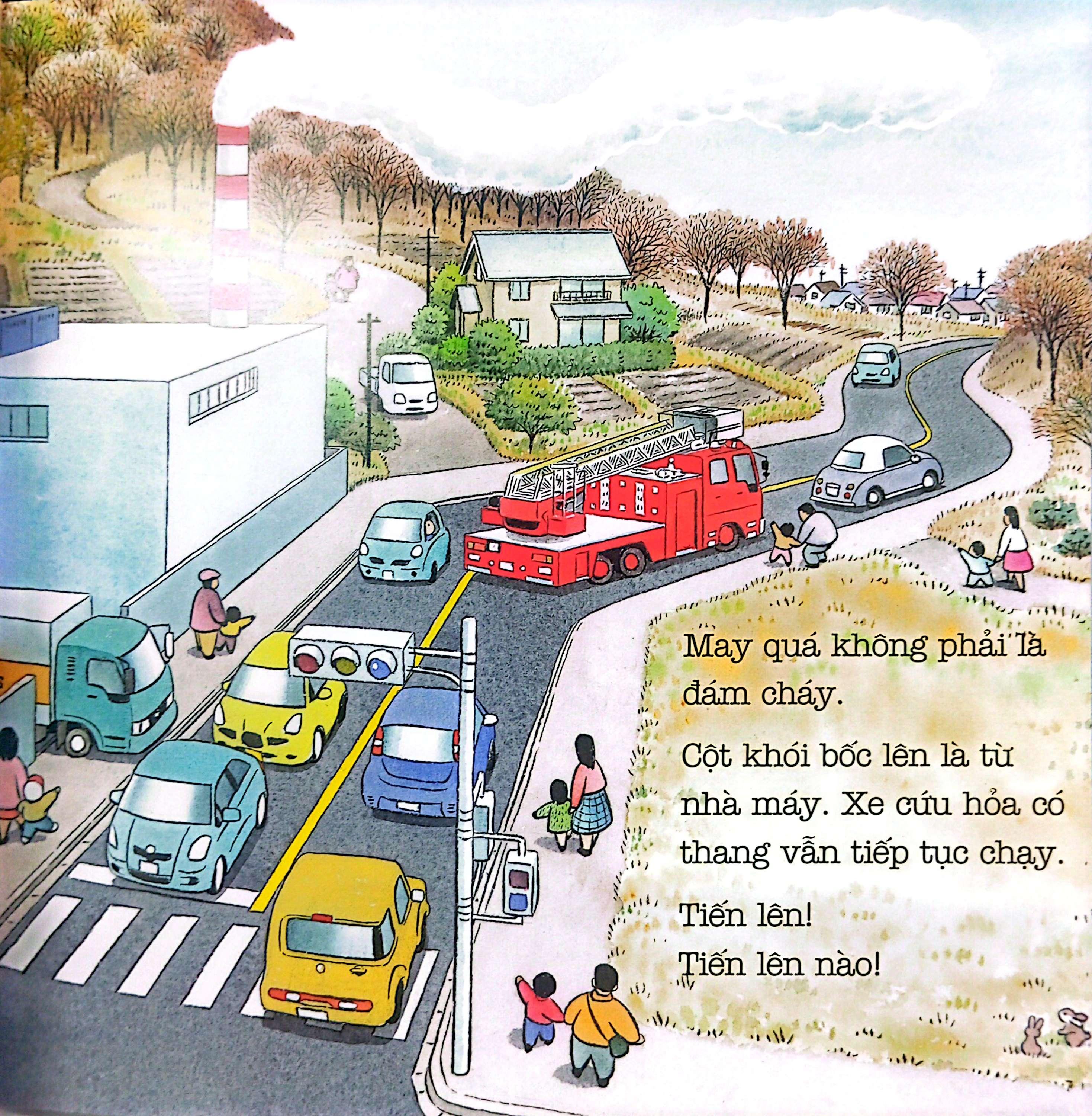 Sách - Ehon - Thực Phẩm Tâm Hồn Cho Bé - Tiến Lên Xe Cứu Hỏa (Tái Bản 2024)