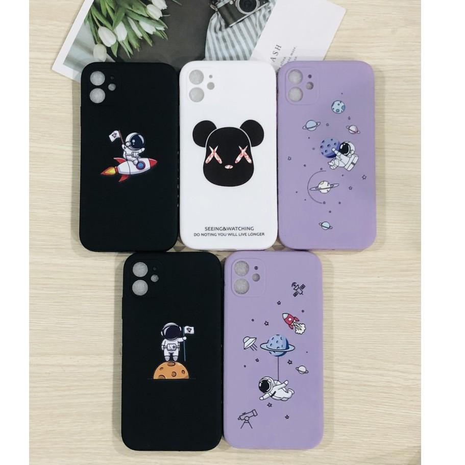 Ốp IPhon Dẻo Viền Vuông In Hình Cute Dành Cho iphon 6G/7G/ 7P/8P/X/XS/XSMAX/11/11PROMAX/12/12PRO//12PROMAX