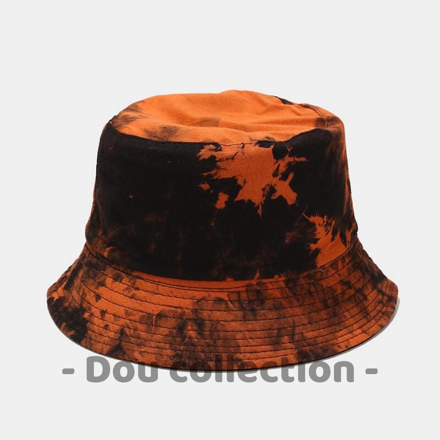 Mũ Nón Bucket Vành Ngắn Họa Tiết Màu Loang Phong Cách Vintage - Mã NV015
