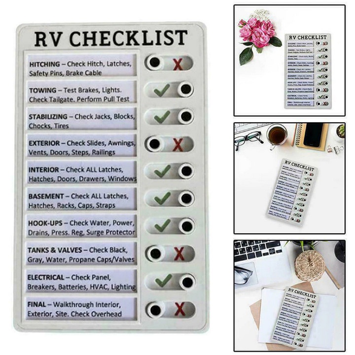 Bảng Ghi Chú Checklist Nhanh tiện lợi đa năng ELDER CARE, MY CHORES, RV CHECKLIST