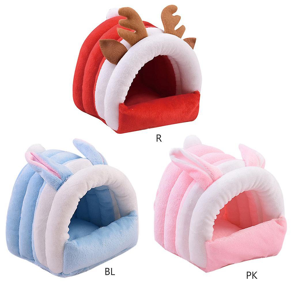 Hamster Ngôi nhà ấm áp g g mềm mại Trở nên thoải mái cho động vật nhỏ Ngôi nhà giường  16*13*13 cm