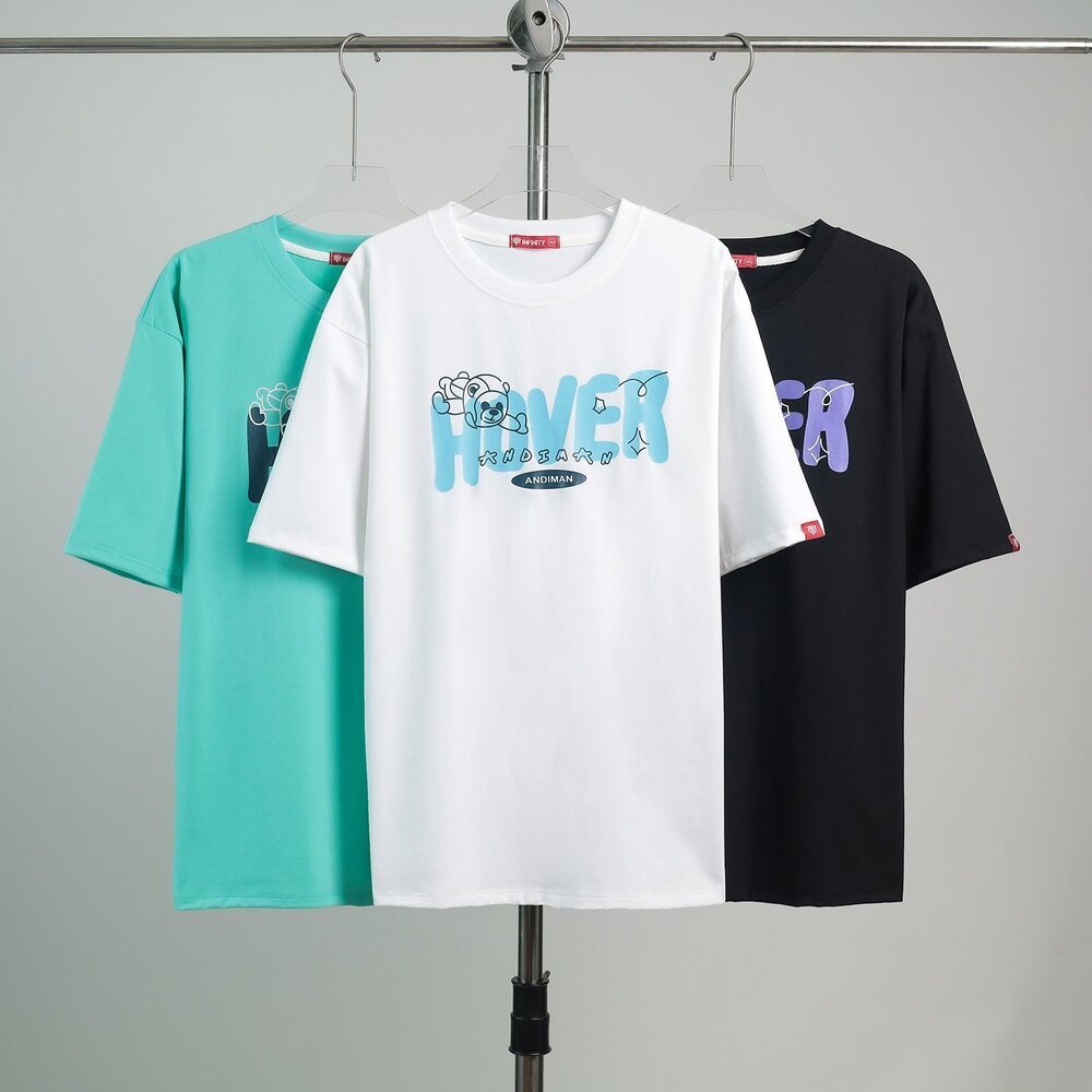 [Hình Thật] Áo Phông, Áo Thun Nam Nữ Form Rộng Tay Lỡ Unisex Tay Lỡ Hover Từ 40kg-70kg