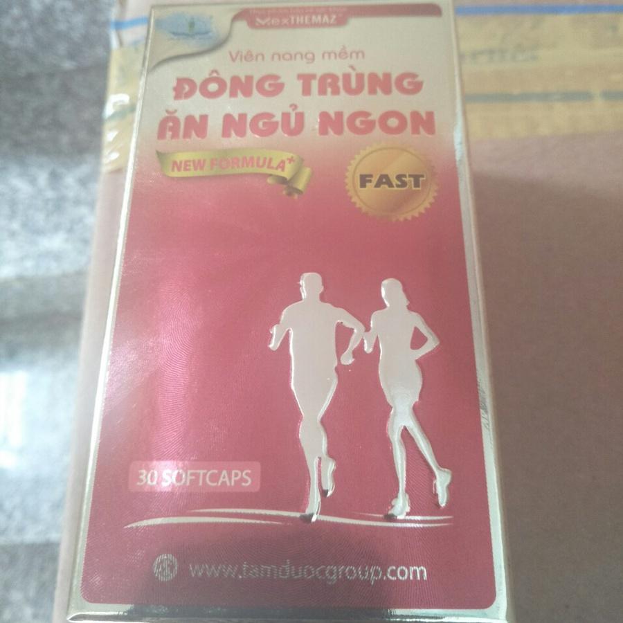 Viên nang mềm Đông Trùng Ăn Ngủ Ngon Dạng Lọ  Ăn Ngủ Ngon, Giảm Mệt Mỏi Do Kém Ăn, Thiếu Ngủ