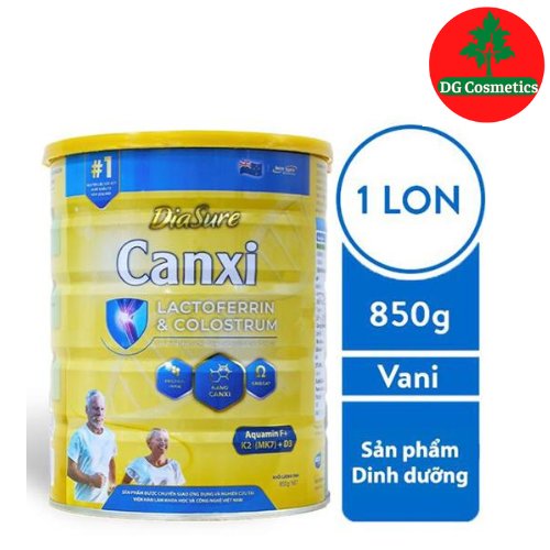 Sữa Diasure Canxi Lon 850g- Hỗ trợ bổ sung dinh dưỡng, phòng chống loãng xương