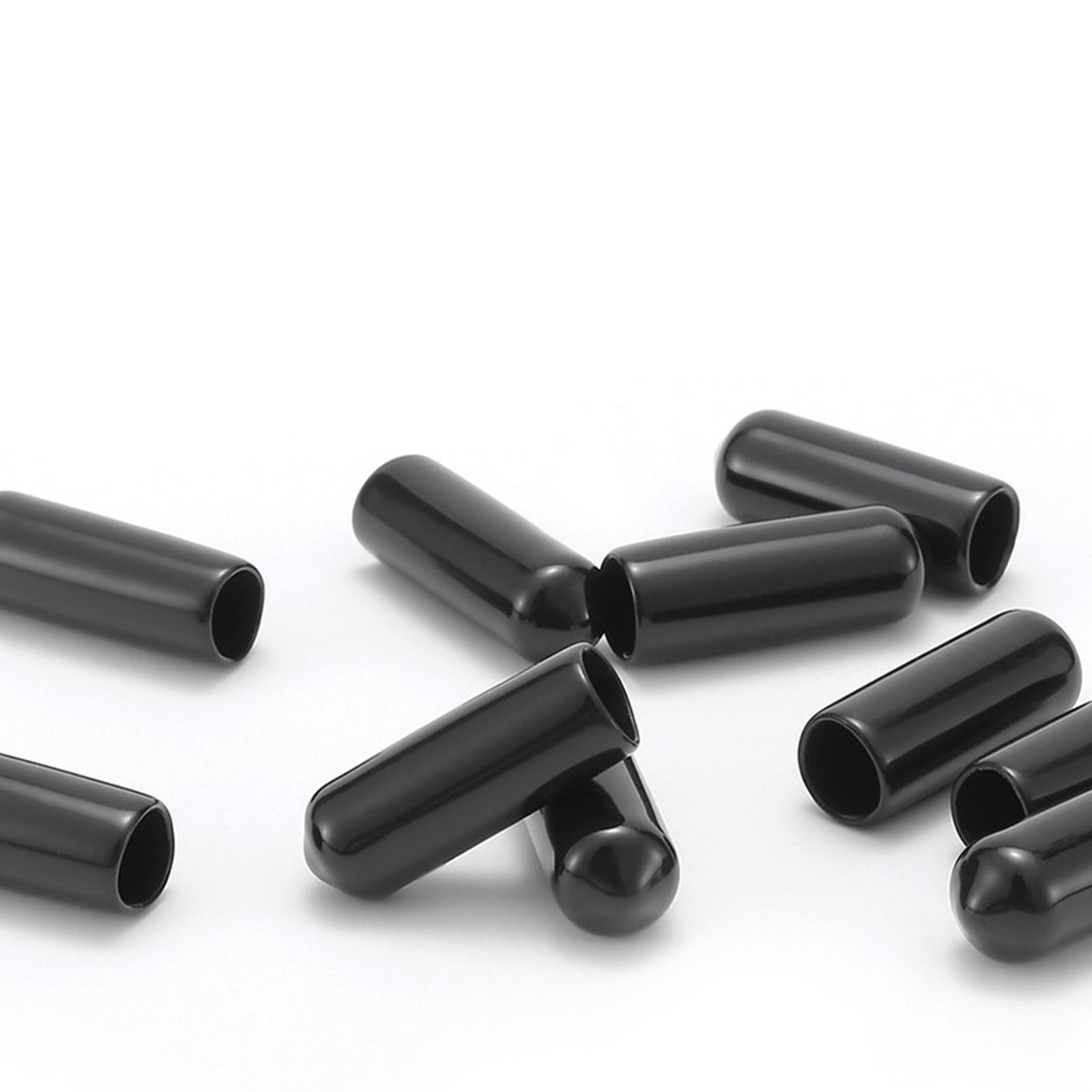 5Pcs 8mm Screw Covers Protection Sleeve Elastic Fittings Portable Thread Replacement Compact End Caps for Ground Nail Camping Bolts Outdoor