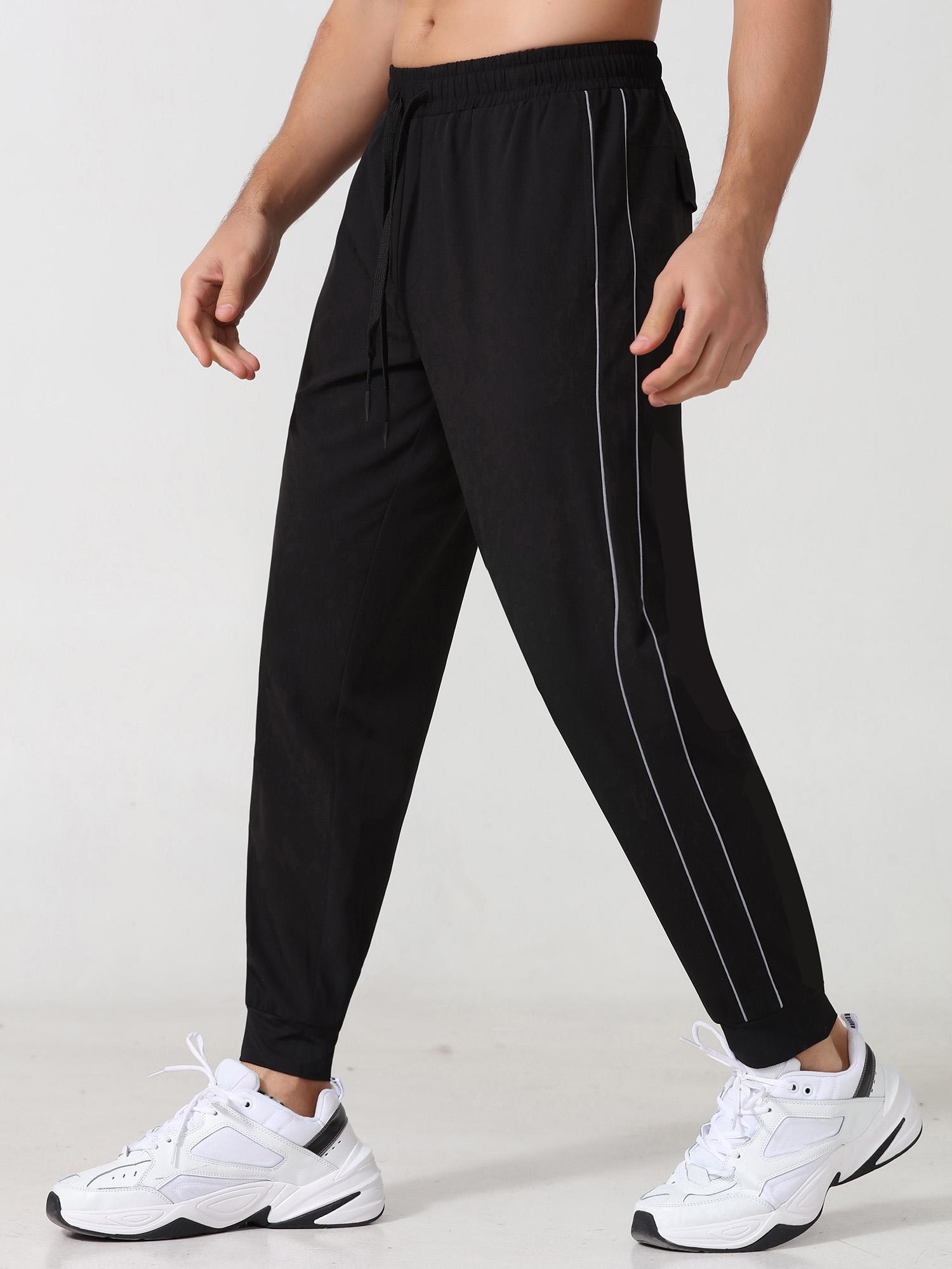 Quần Jogger Nam Quần thể thao có túi có dây phản quang Chạy bộ tập thể thao Người chạy bộ thể thao