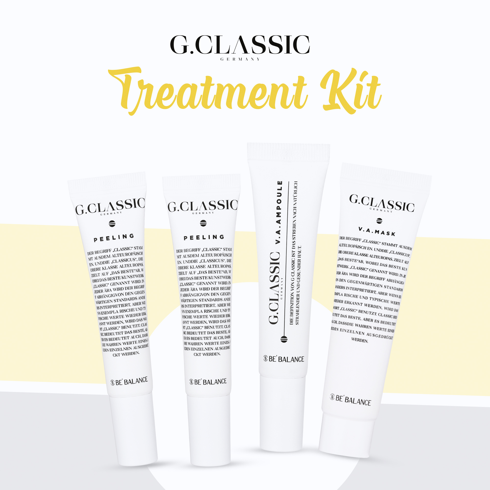 Bộ sản phẩm phục hồi, tái tạo da Be'Balance G.Classic Treatment Kit