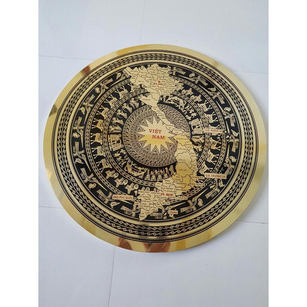 Tranh mặt trống đồng treo tường đường kính 50cm