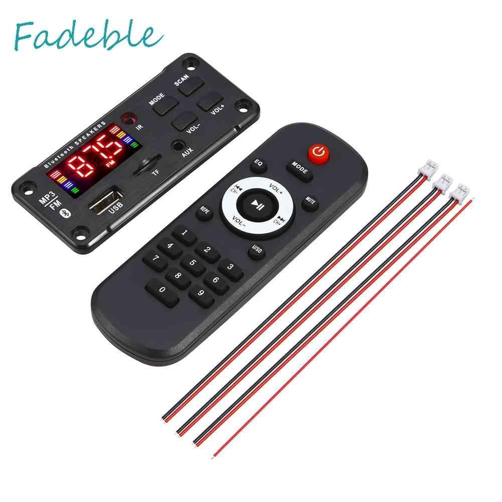 Bản Mạch Giải Mã Máy MP3 12V Bluetooth 5.0 2 X 40W 80W Chuyên Dụng Cho Xe Hơi
