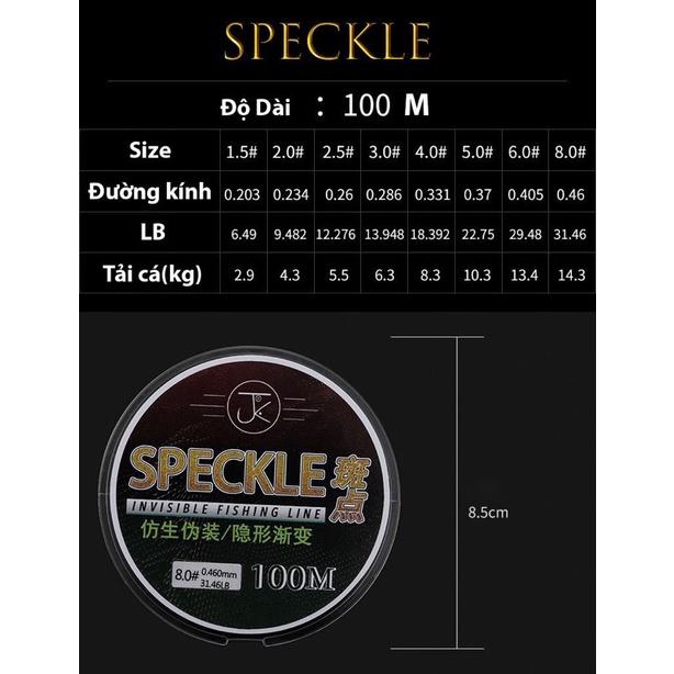 Cước câu cá tàng hình Speckle