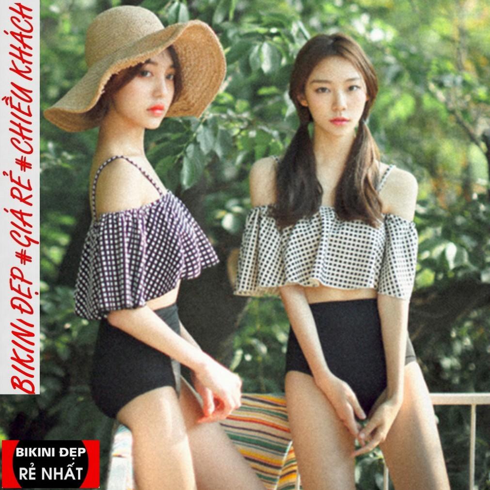 Bikini Áo Tắm Tay Bồng Quảng Châu Hottrend 2021 Khoe Dáng Nuột Sang Chảnh Che Khuyết Điểm Sexy
