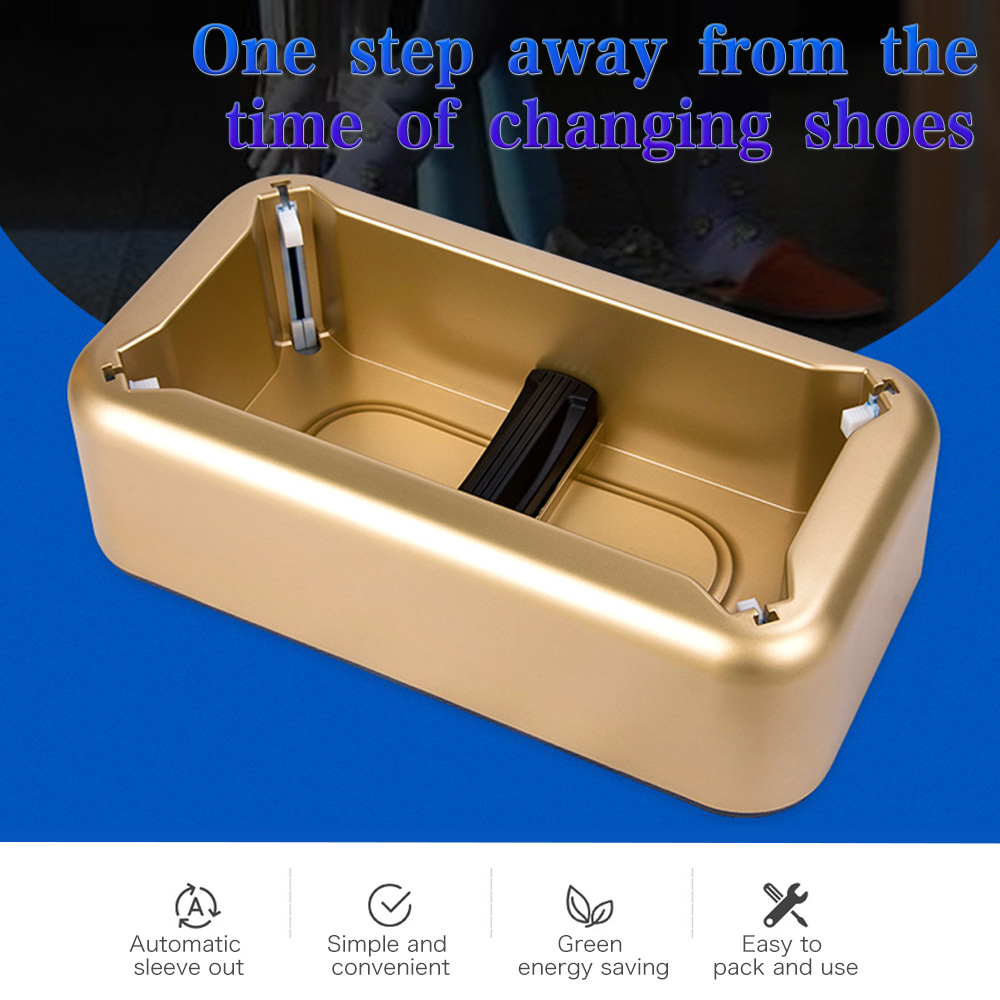 Máy bọc giày siêu tiện lợi cho bạn, với lò xo cơ học sẽ bung túi bọc khi bạn đặt giày vào