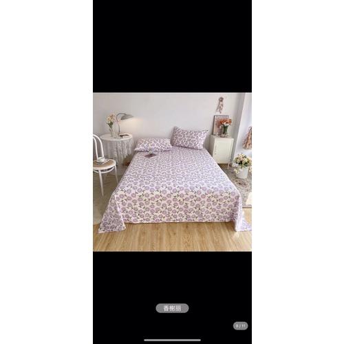 Bộ Ga Gối Cotton Living Hàng Nhập Khẩu Cao Cấp 3 Món Hoa nhí