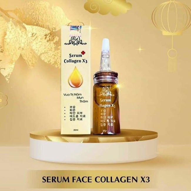 Kem Face Collagen X3 Luxury + Serum Colagen X3