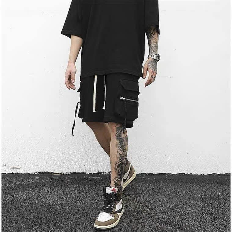 QUẦN SHORT KAKI TÚI HỘP PHỐI KHOÁ CO GIÃN