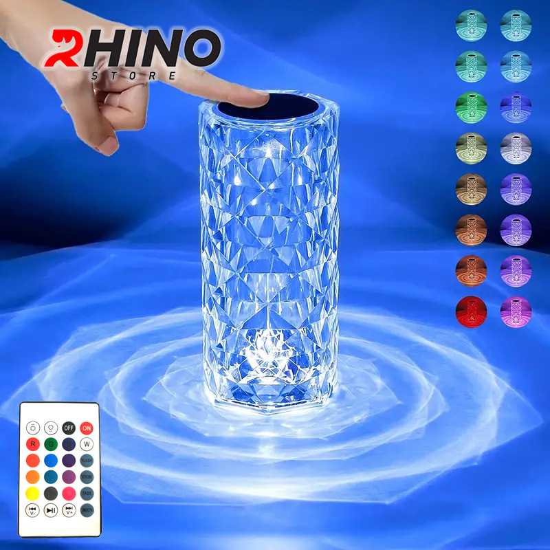 Đèn pha lê trang trí Rhino L902, Kèm remote, ánh sáng đẹp với nhiều màu sắc dễ chịu - Hàng chính hãng