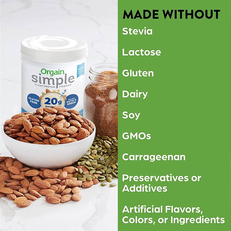 Date 10/26 Bột Đạm Thực Vật Protein hữu cơ Orgain Simple Organic Protein Powder 567g Vị Vanilla
