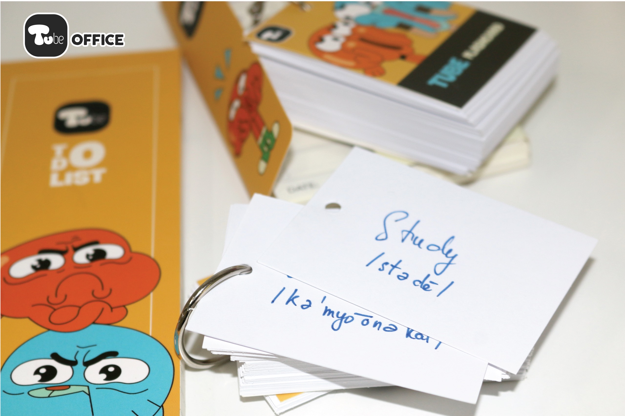 Thẻ FlashCard Học Từ Vựng Tube 5x7cm 60 Tờ Classic Cartoon - TB - TB0004