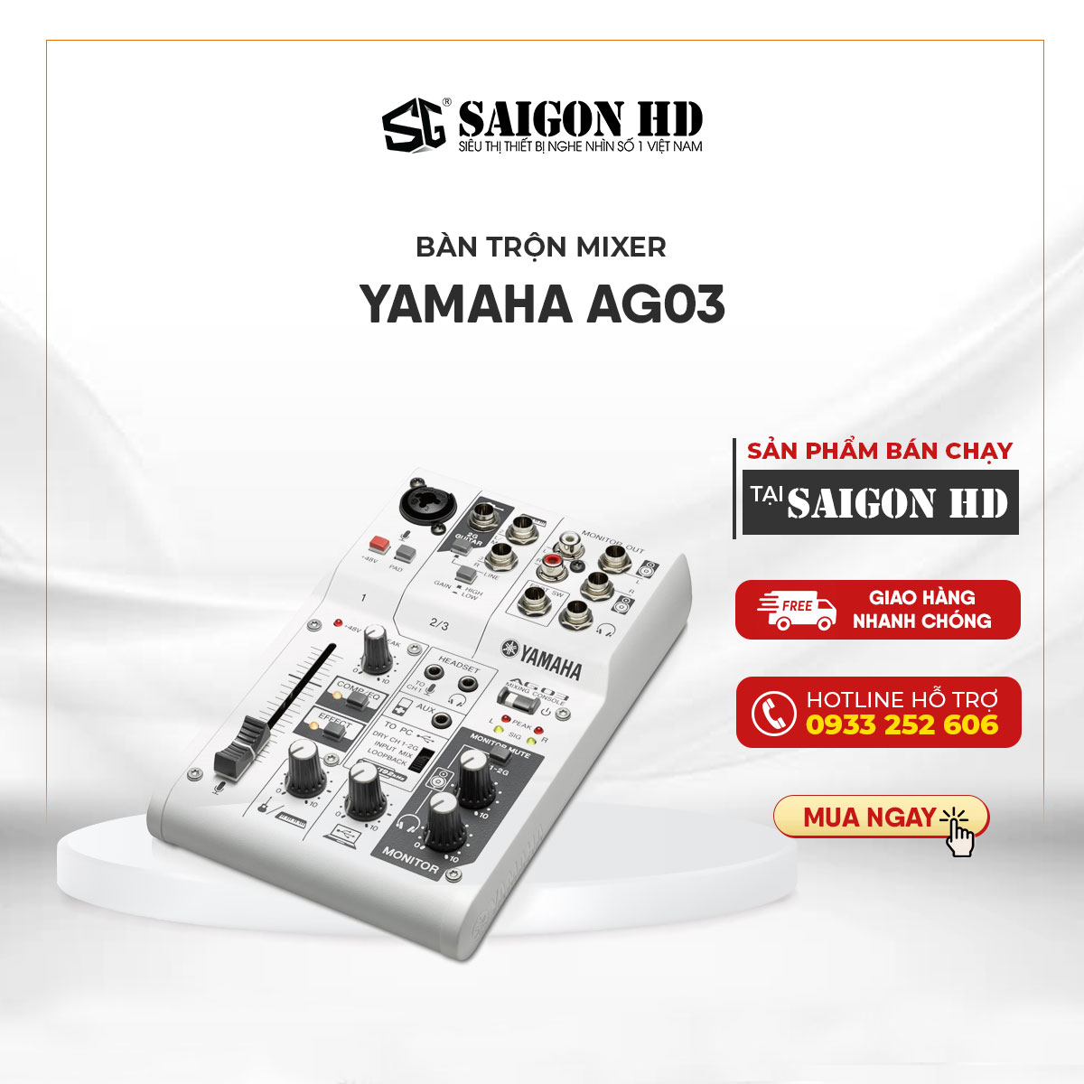 Mixer Yamaha AG03 - Hàng Chính Hãng