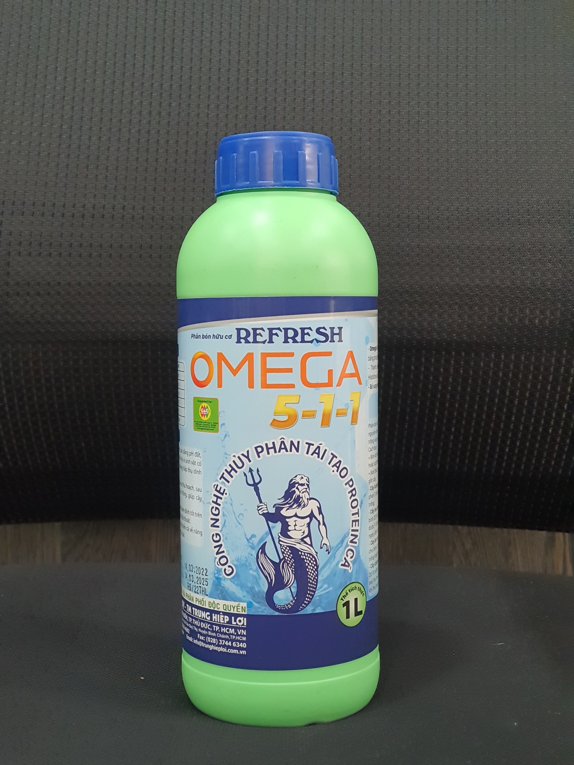 Phân bón đạm cá hữu cơ đậm đặc REFRESH OMEGA 5-1-1 Tây Ban Nha 1lít