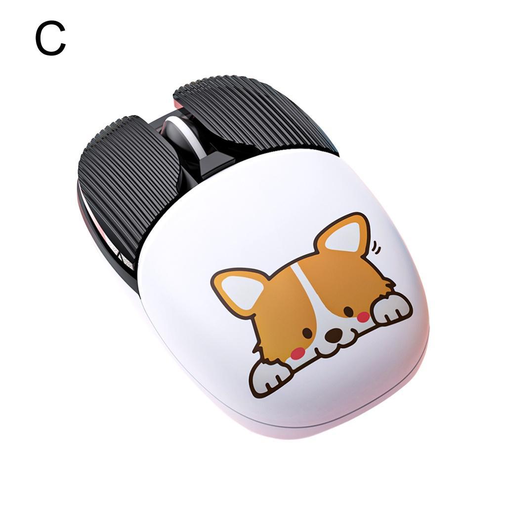 Chuột Không Dây Bluetooth A10 Chế Độ Kép Hoạt Hình Sáng Tạo Cho Văn Phòng