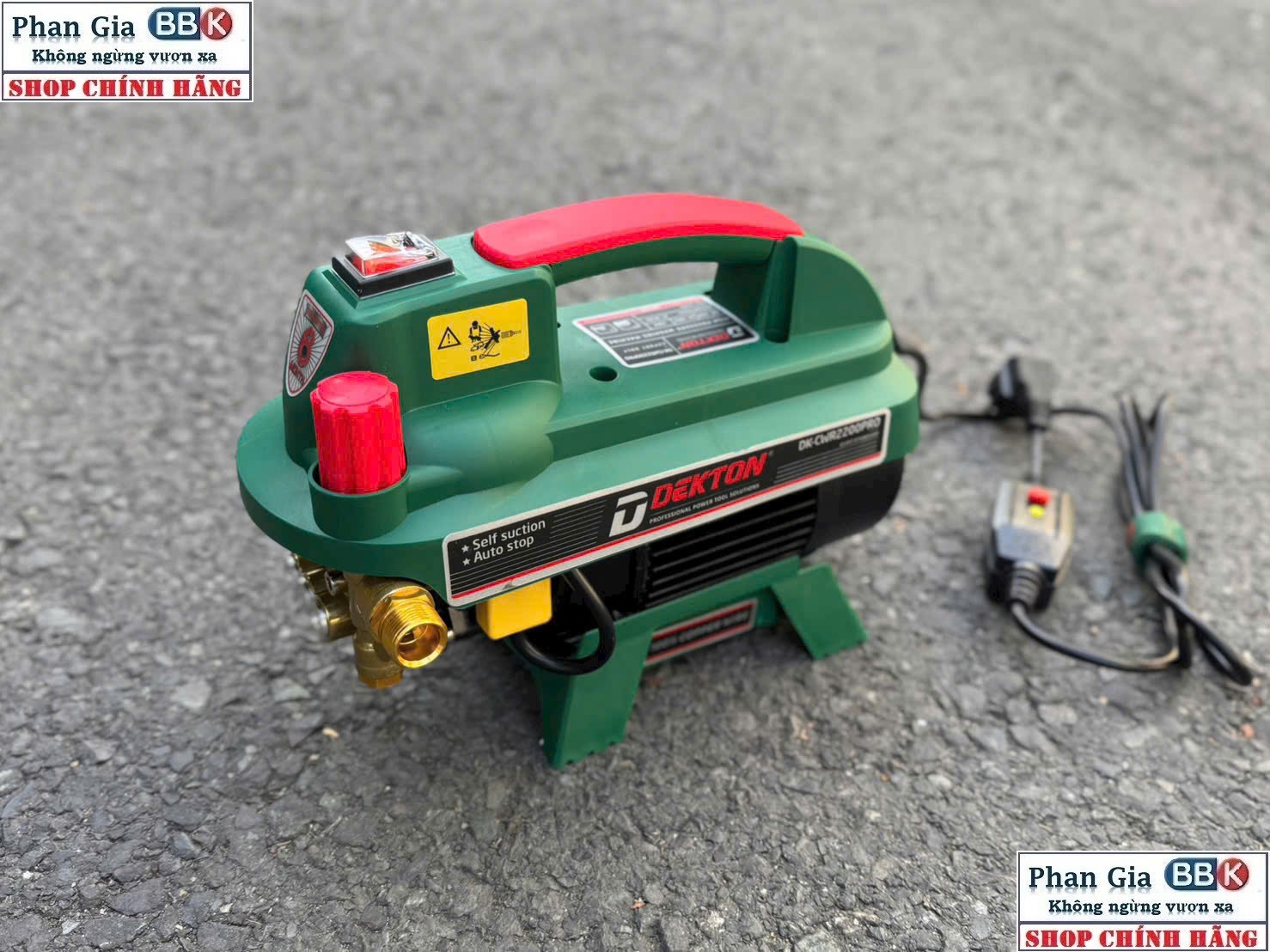 Máy Rửa Xe Gia Đình DEKTON DK-RX3001 Công suất lớn 1350w – Áp Lực Mạnh, Bền Bỉ Bảo hành 1 năm - Thế Hệ Mới